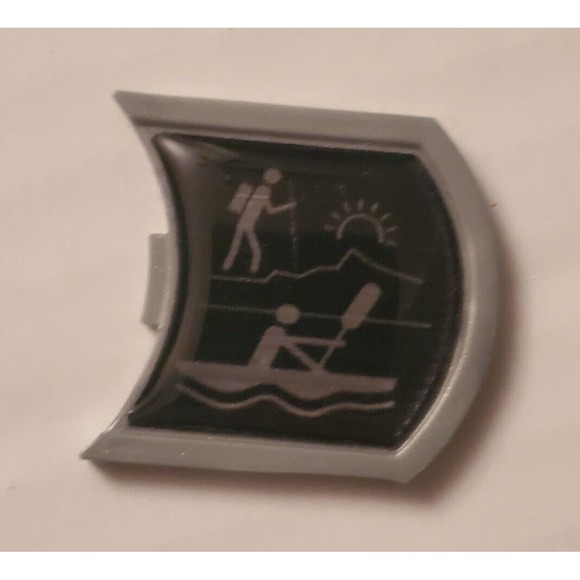My 1st Subaru Kayak Hike Sun Emblem Badge Symbol Logo Gate Rear OEM Sticker - Picture 3 of 3